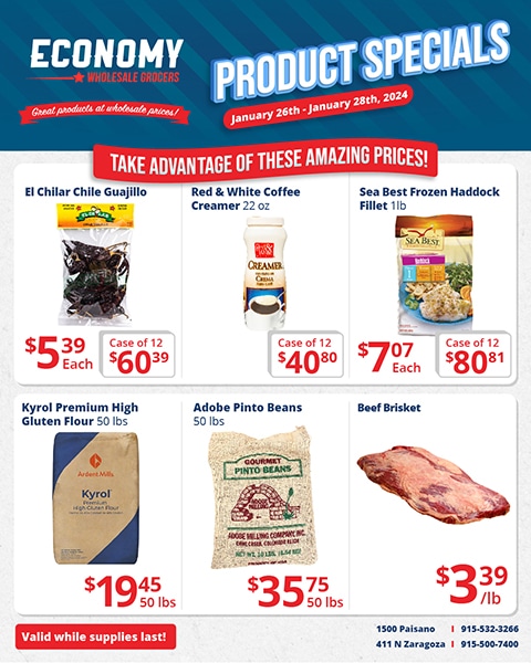 Wholesale grocer specials